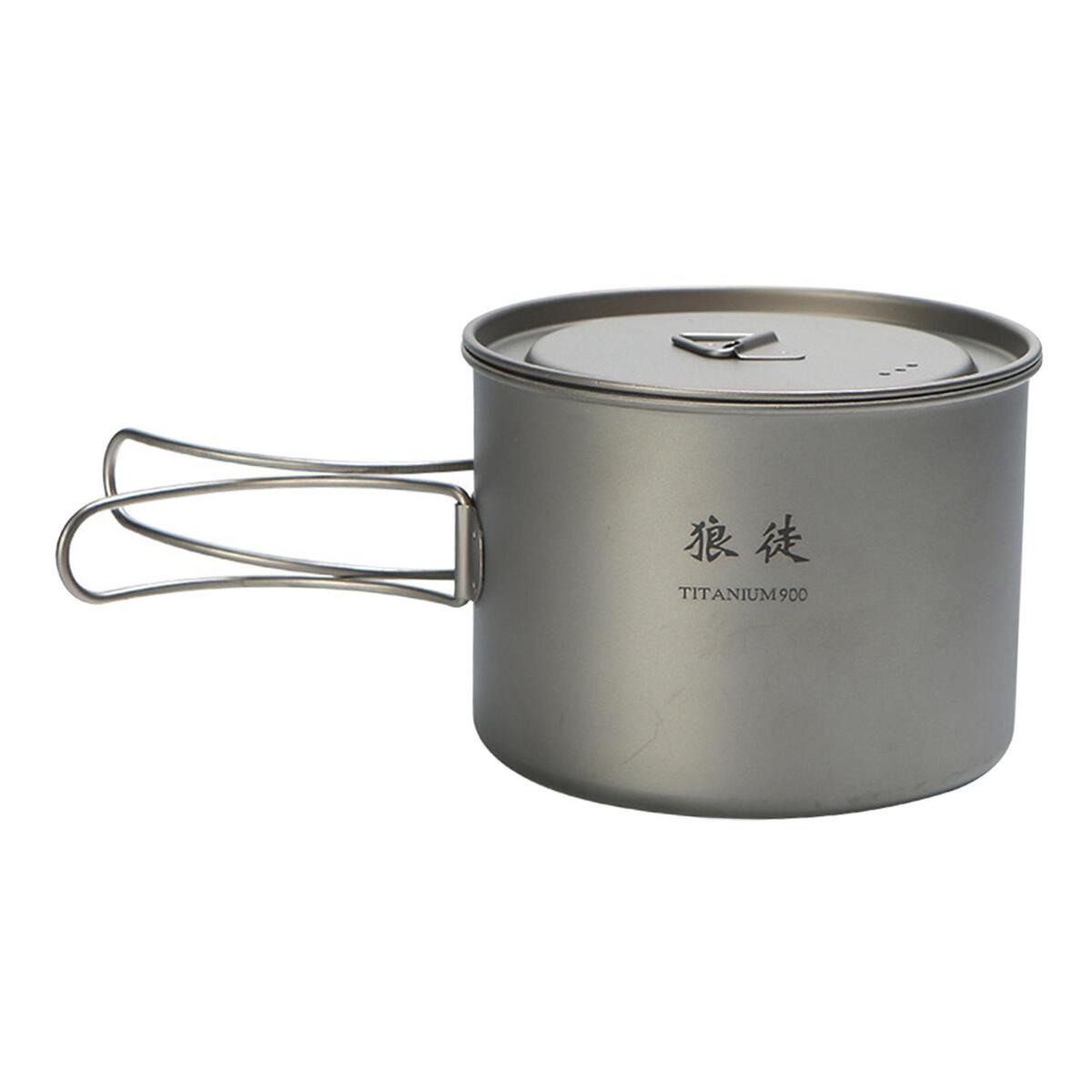 Camping Coffee Mug with Lid Drinking Cups Titanium Water Cup for Trekking