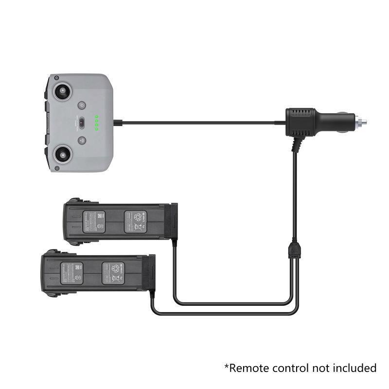 2-in-1 Car Charger Compatible with Mavic 3 Intelligent Dual Battery Charging Hub