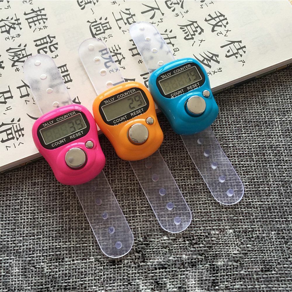 Hand Held Coun Mini LCD Digital Tally Counter Stitch Marker Finger Counter