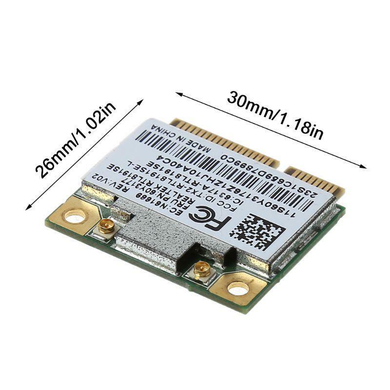 RTL8191se Half PCI-E Wireless Wifi Card Module FRU 43Y6553 60Y3177 for IBM X200S