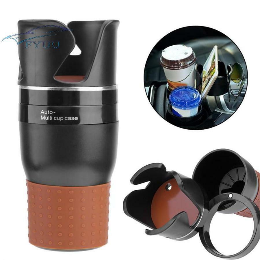1x Car Rotatable Bottle Drink Cup Holder Coin Key Sunglasses Phone Organizer Box