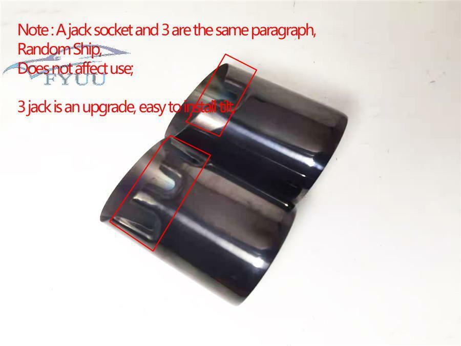 1pair Black 304 Stainless Steel Exhaut Tips For BMW F20 F21 M135 F22 F23 M235i