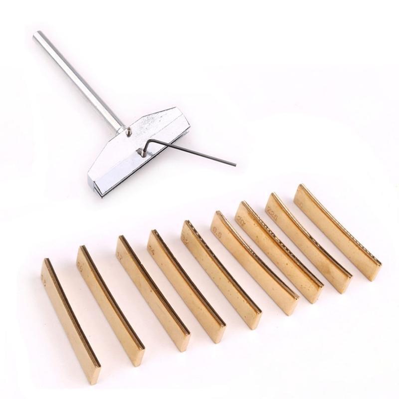 Guitar Repair Tools Set 9pcs Fretboard Press Caul Insert w/ Press Caul & Wrench
