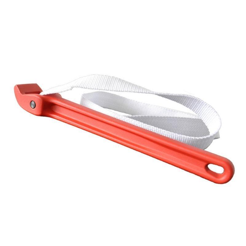12-Inch Strap Wrench Ideal for Use on Polished Pipe Irregular Shapes Light