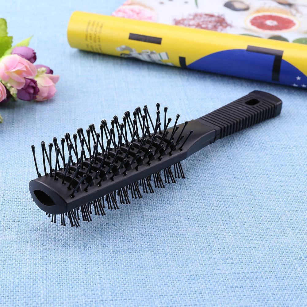 Double Side Massage Comb Black Plastic Anti-tangle Brushes Wide Teeth Brush