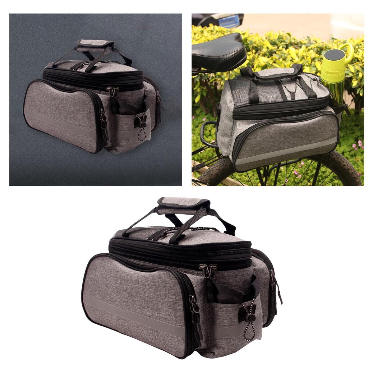 Durable Bicycle Bag Waterproof Rear Seat Trunk Bag Pannier Bag for Biking