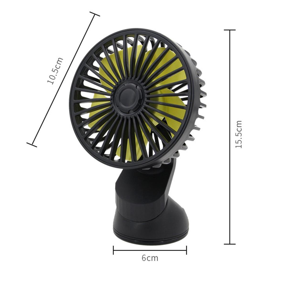 5V USB Fan Ventilation Variable Speed Electric for Car Dashboard RV Truck