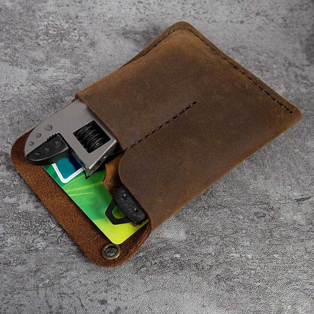 Handmade Multitool Sheath for Belt Pen Knives PU Leather Pouch Holster