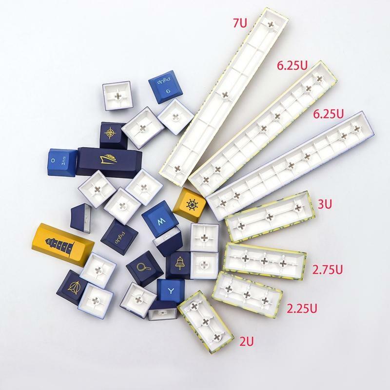 143-Key Thick PBT Keycaps Cherry Height Dye Sub for Mechanical MX Switches DIY
