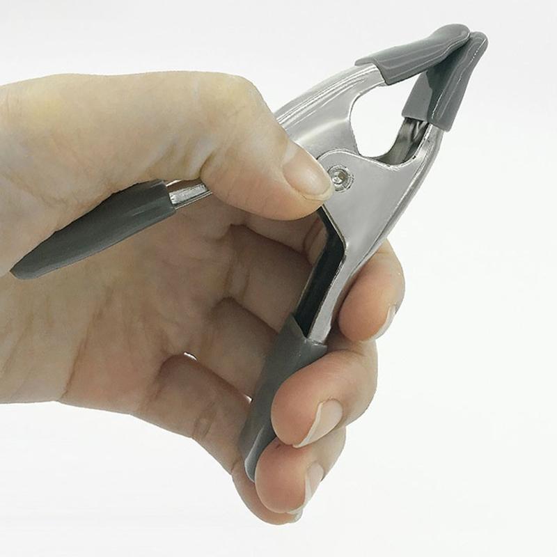 Multifunctional 4 Inches Spring Clamp Large with Protected Rubber Handles