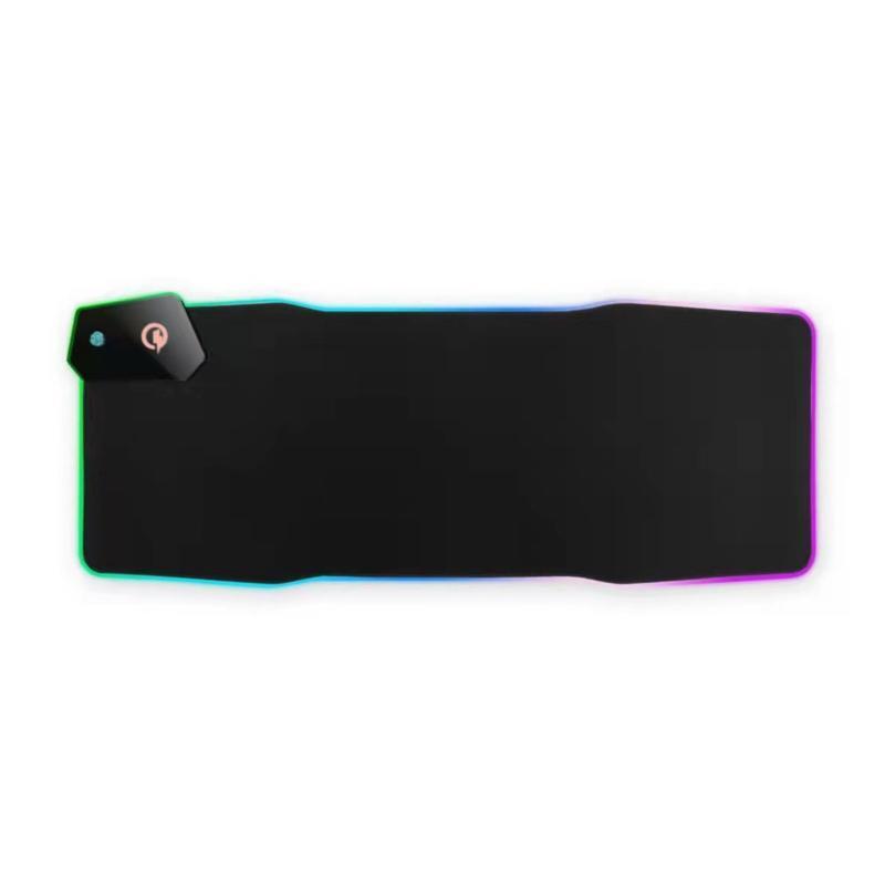 Mouse Pad With Wireless Charger 15W Wireless Charging Mobile Phone Charger RGB