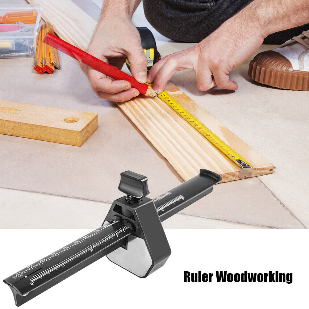 Carpenter Parallel Line Marker Scriber with Scale Woodworking Scribe Tools