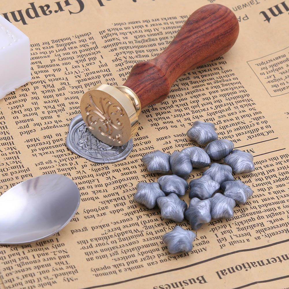 100pcs Pentacle Wax Seal Tablet Granule in Bulk Documents Stamp Sealing(6)