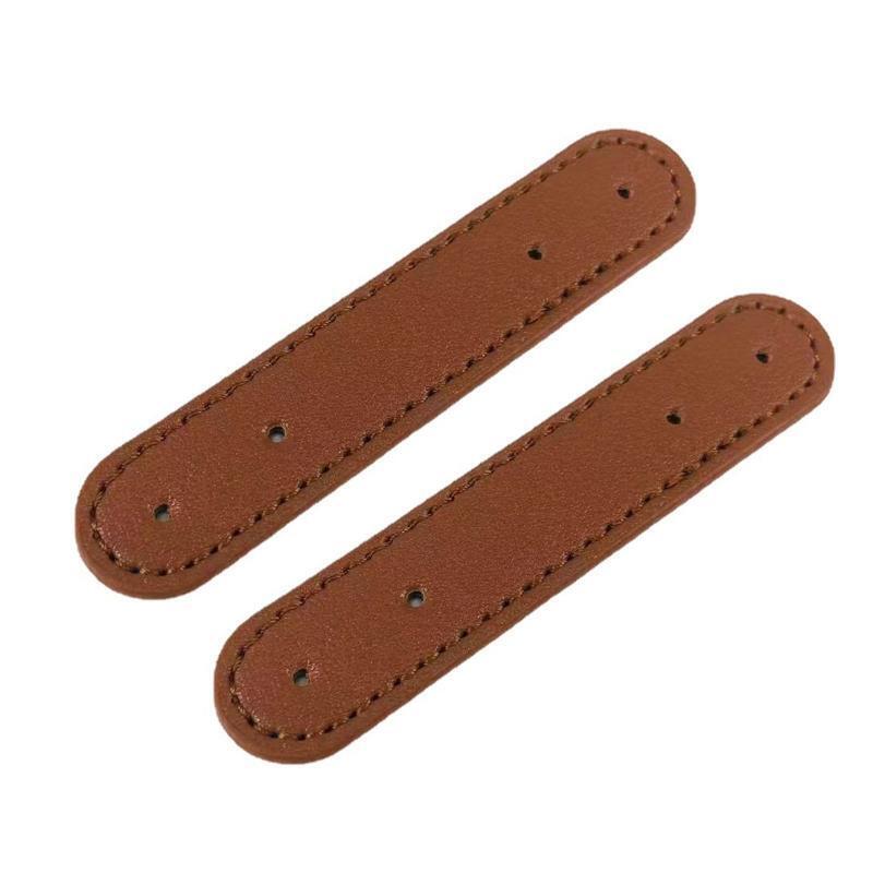 2pcs PU Leather Bags Handles Handbag Making Kits DIY Knitting Crochet Bag Handle