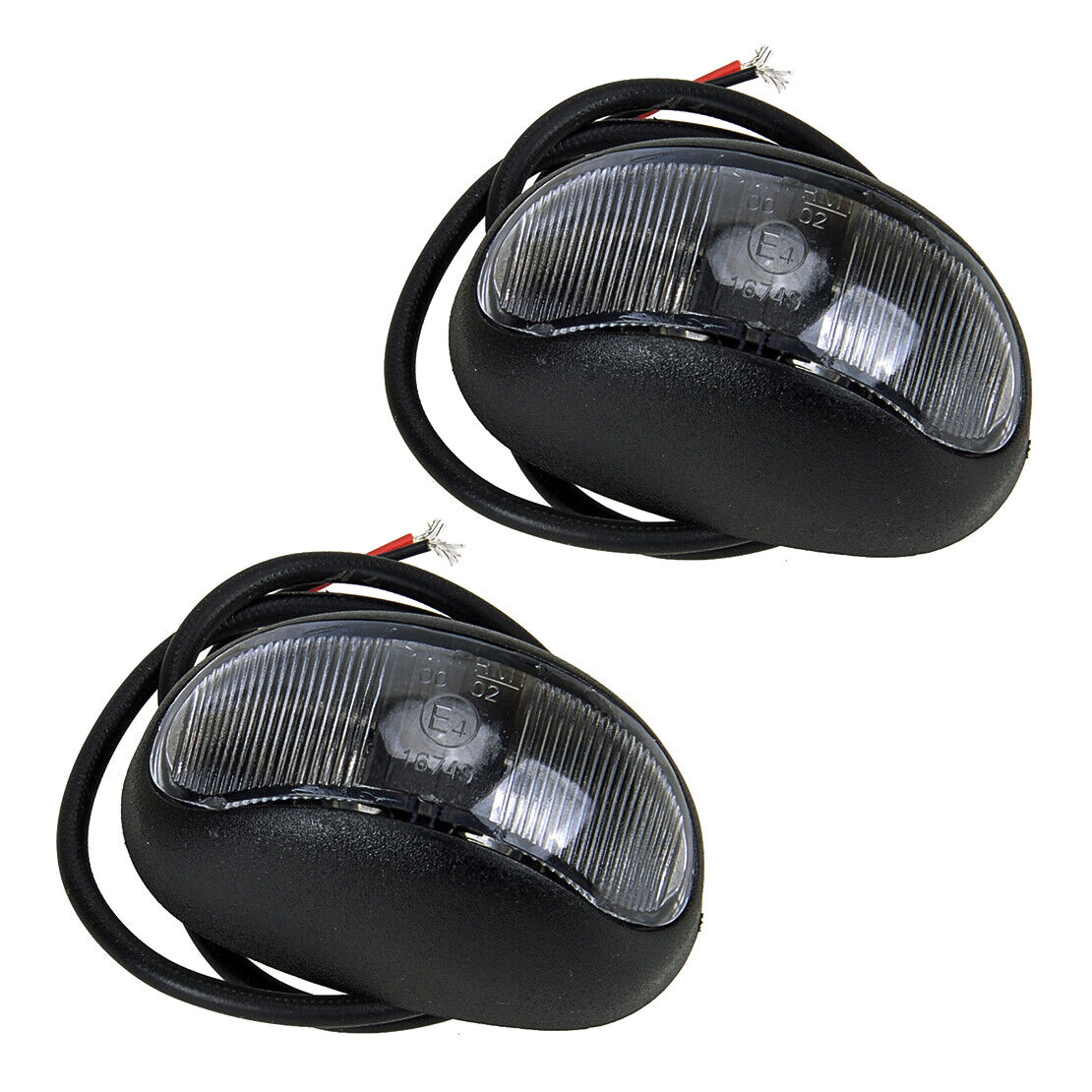 6pcs LED Clearance Light Side Marker Indicator Lamp for Trailer Truck Caravan