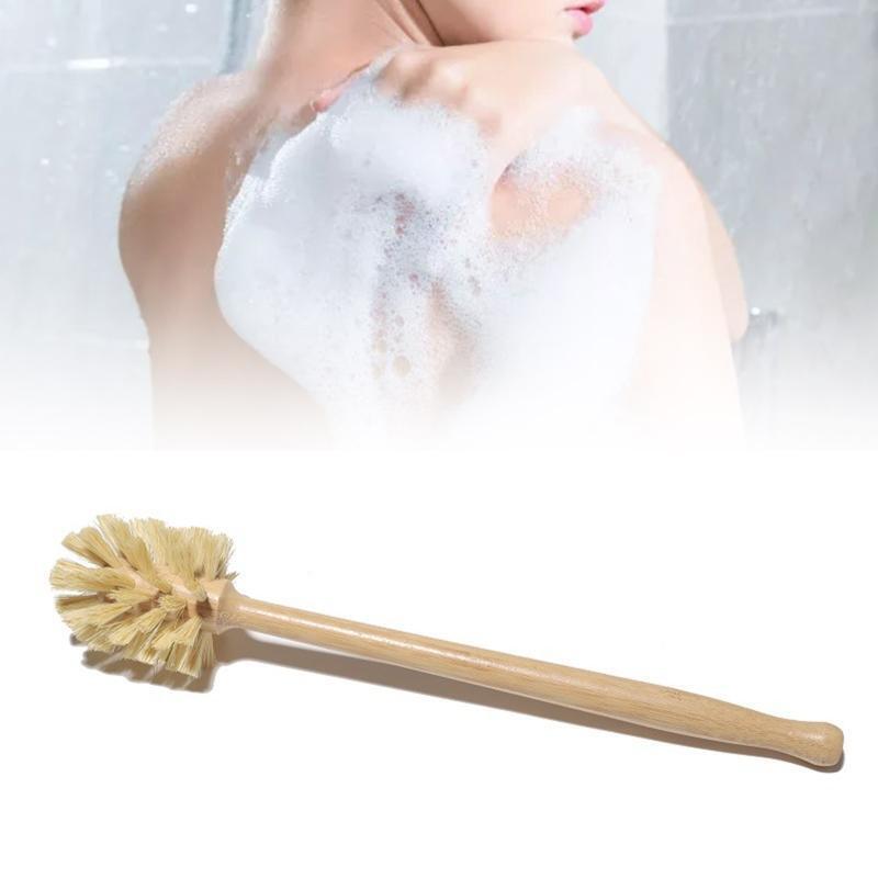 Bottle Brush 14in Extra Long German Beechwood Handle Glasses Mugs Toilet Brush
