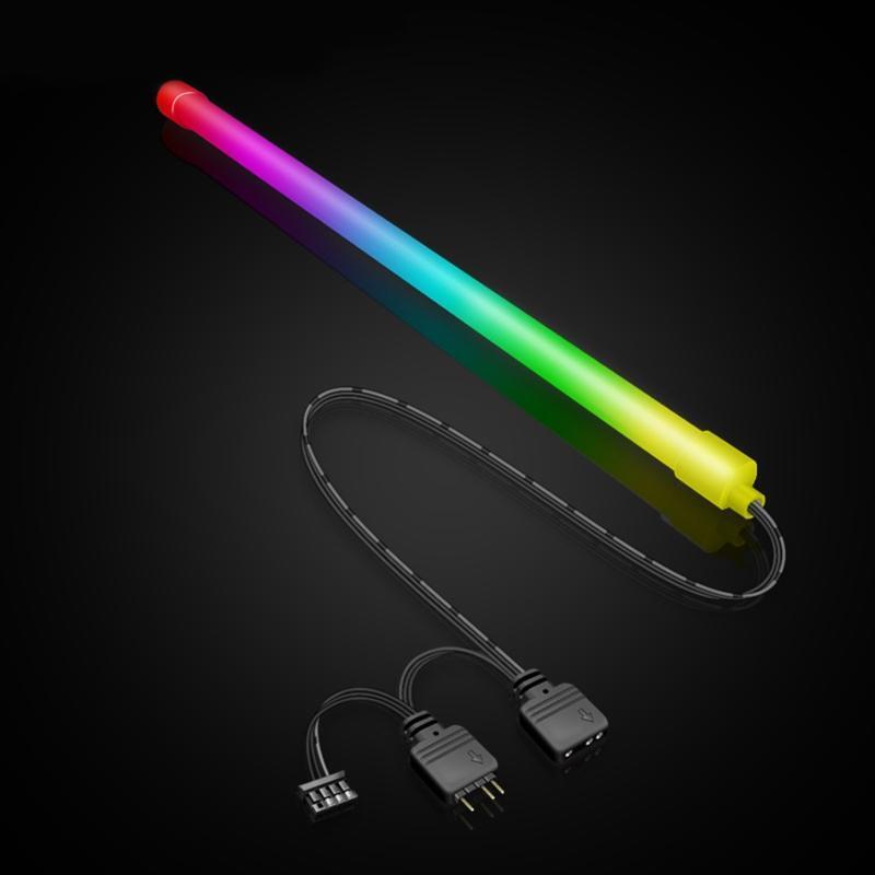 LED Strip Silicone RGB Stick PC Case Lighting Computer 360° Luminous Light Bar