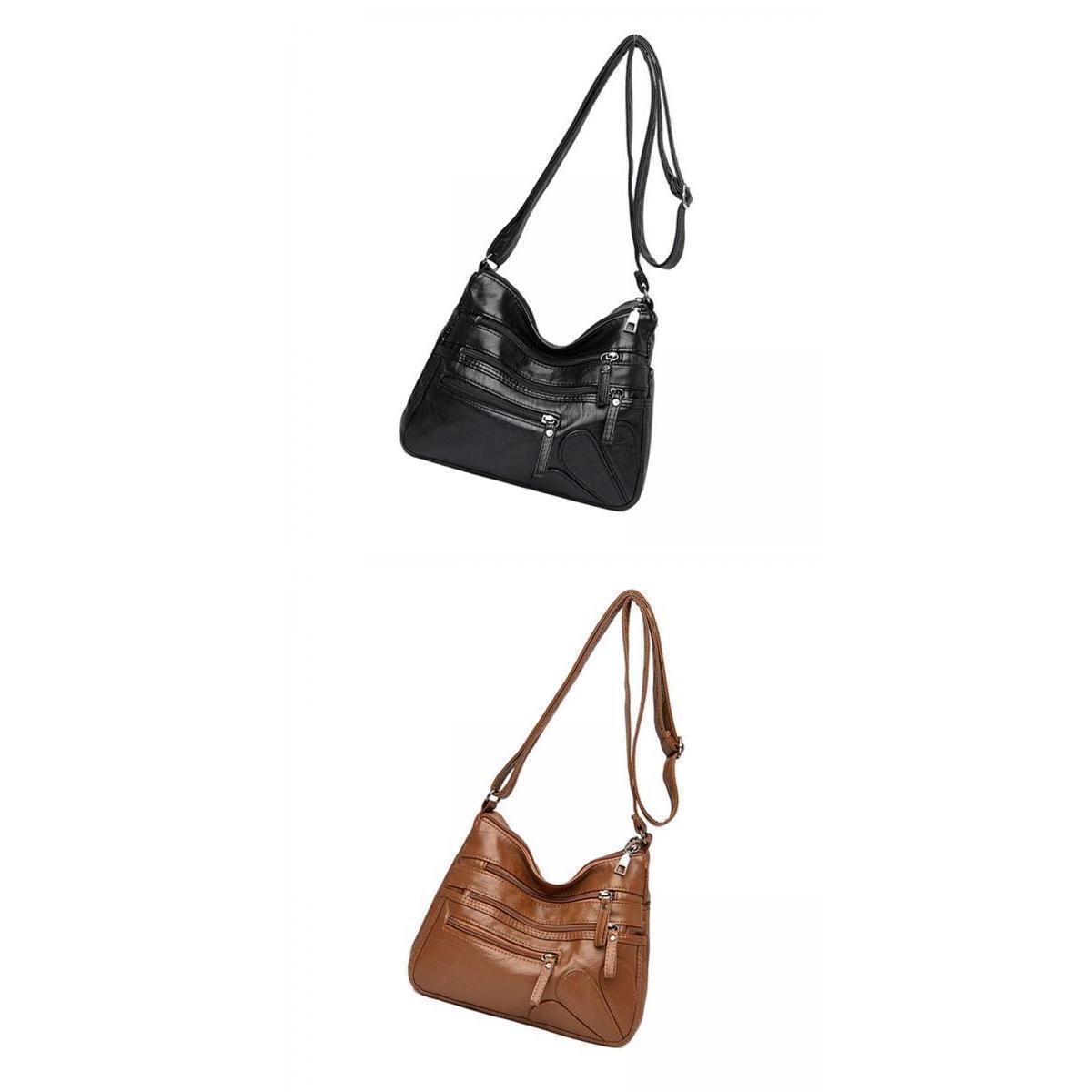 2x Women Shoulder Bag Fashion Crossbody Purse Handbag for Working Business