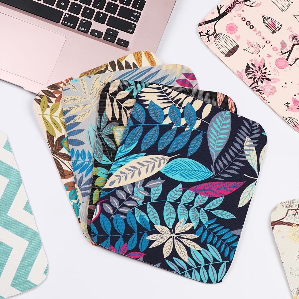 Coaster Rubber Anti-slip Canvas Ethnic Style Mousepad Desk Cushion Mice Mat
