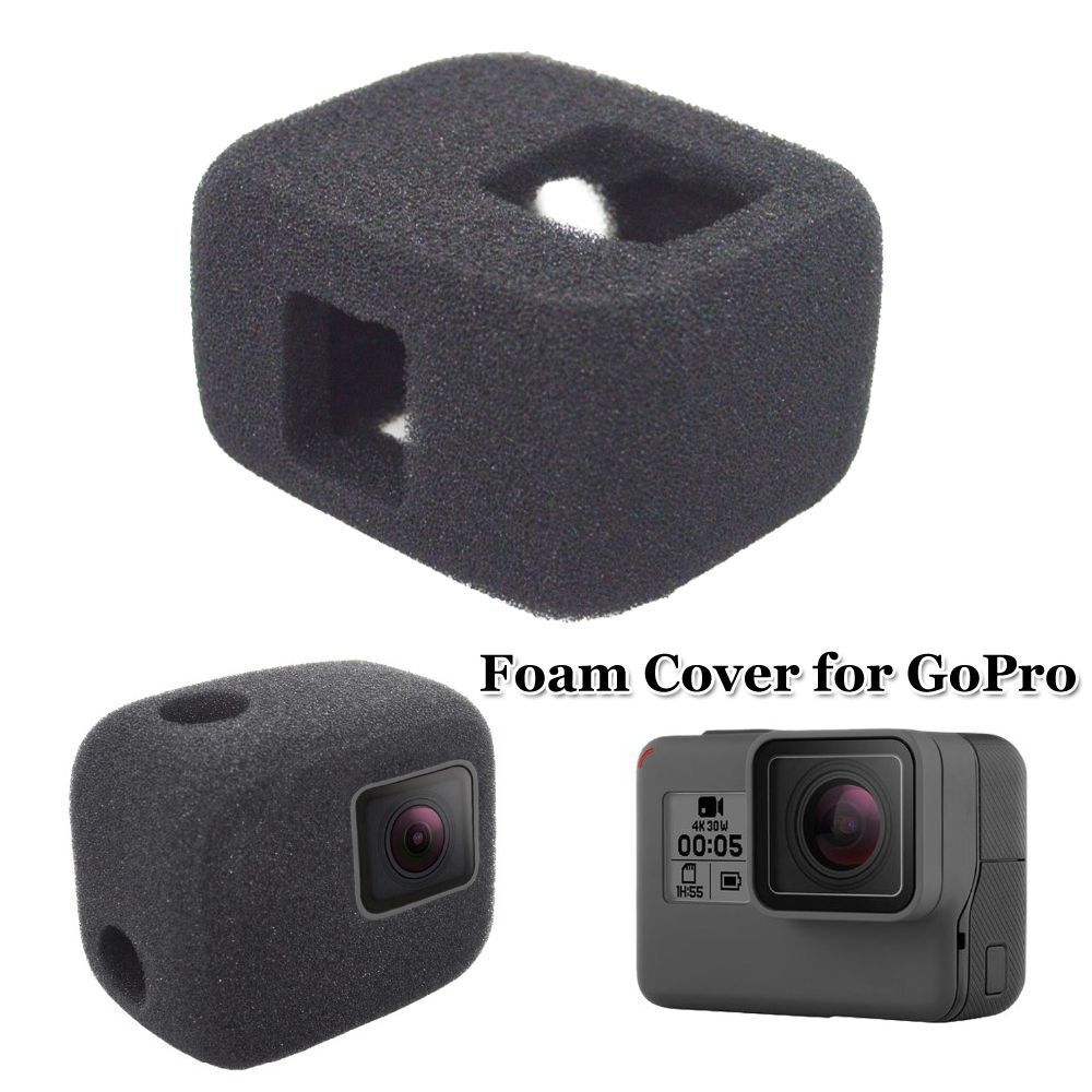 Noise Reduction Camera Sponge Cover Windshield Foam Case For GoPro Hero 5 6 7