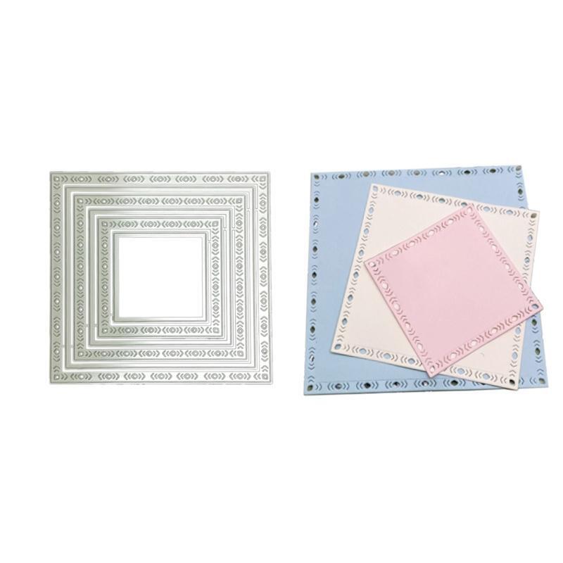 Hollow Square Cutting Dies Photo Album Decoration Accessories DIY Crafts