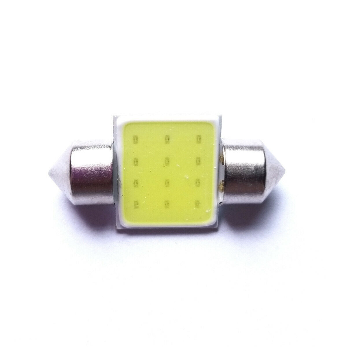 2pcs White 31mm COB8 LED Bulbs For Festoon Car Interior Dome Map Lights 12V