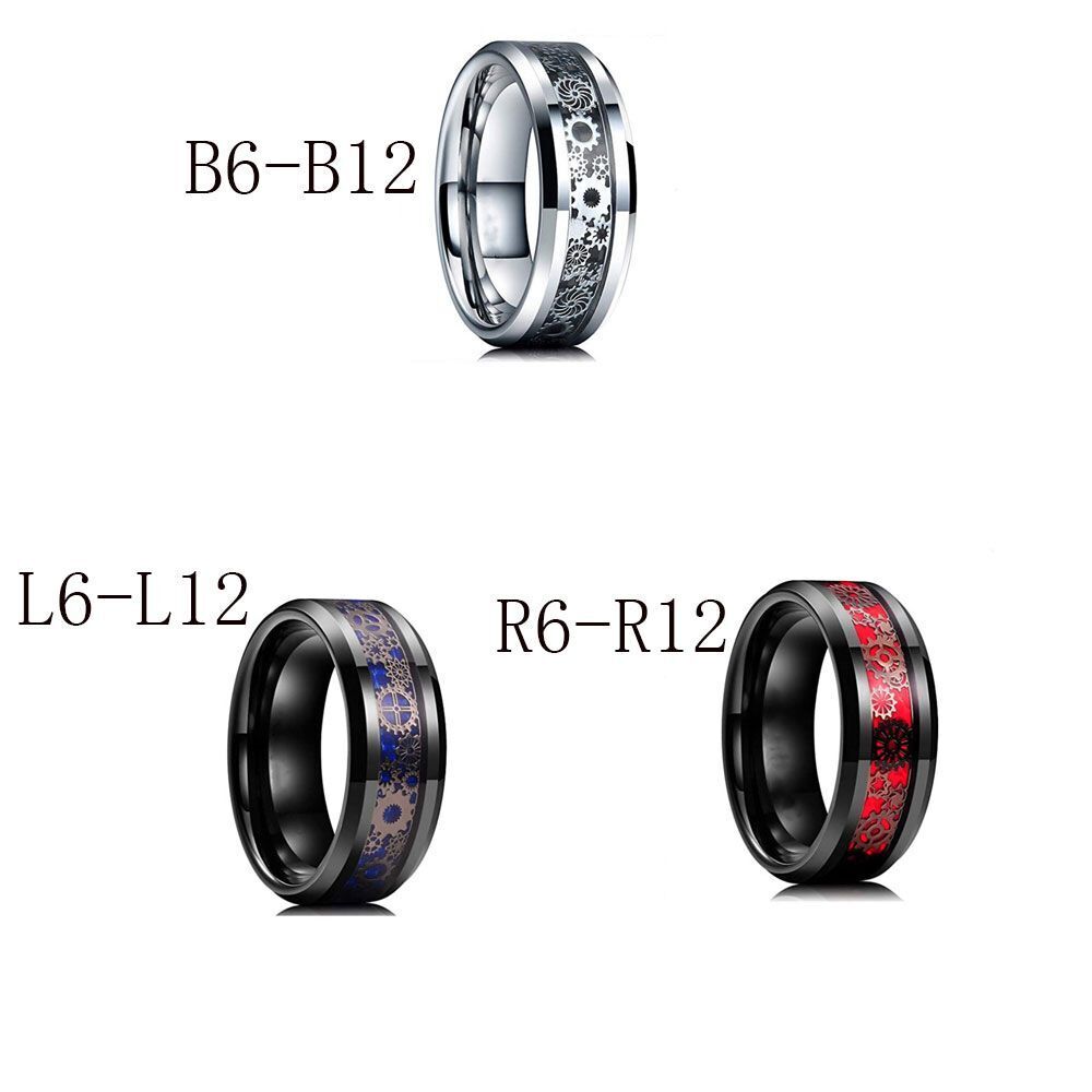 Single Fashion Men And Women's Universal Stainless Steel Gear Shape Ring