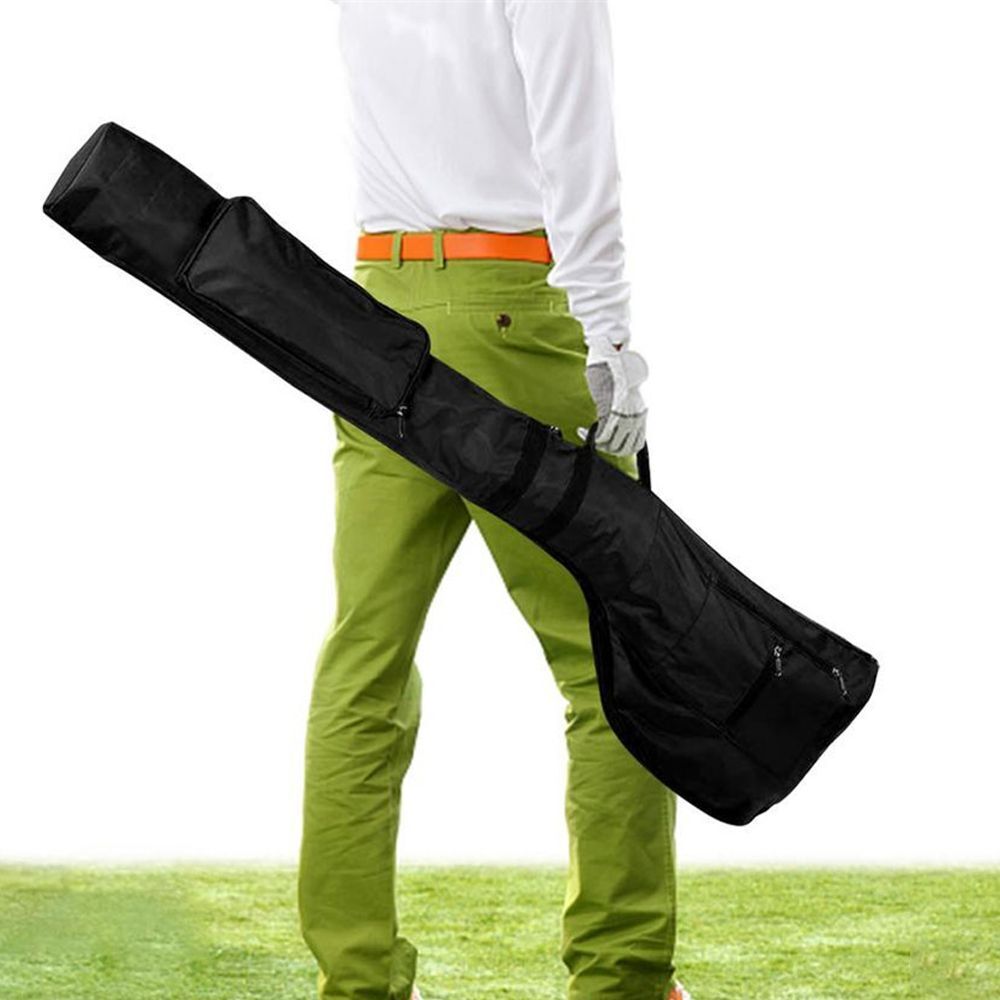 Foldable Portable Golf Club Bag Carry Shoulder Bags Training Pouch Folding Case