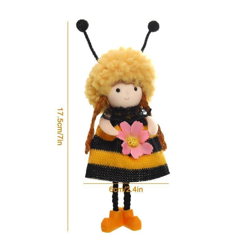 2x Cute Sunflower Bee Girls Pendant Oranments Spring Summer Farmhouse Decoration