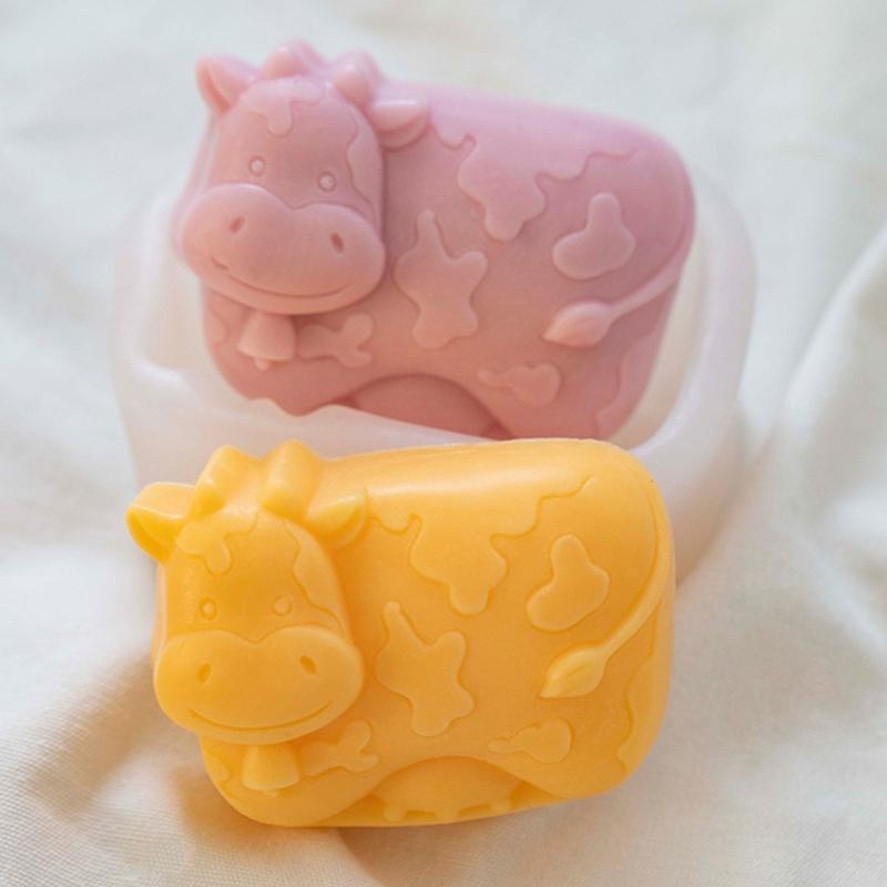Ice Cube Soap Molds Cute Cows for Making Candle Gumpaste Chocolate Dough Gift