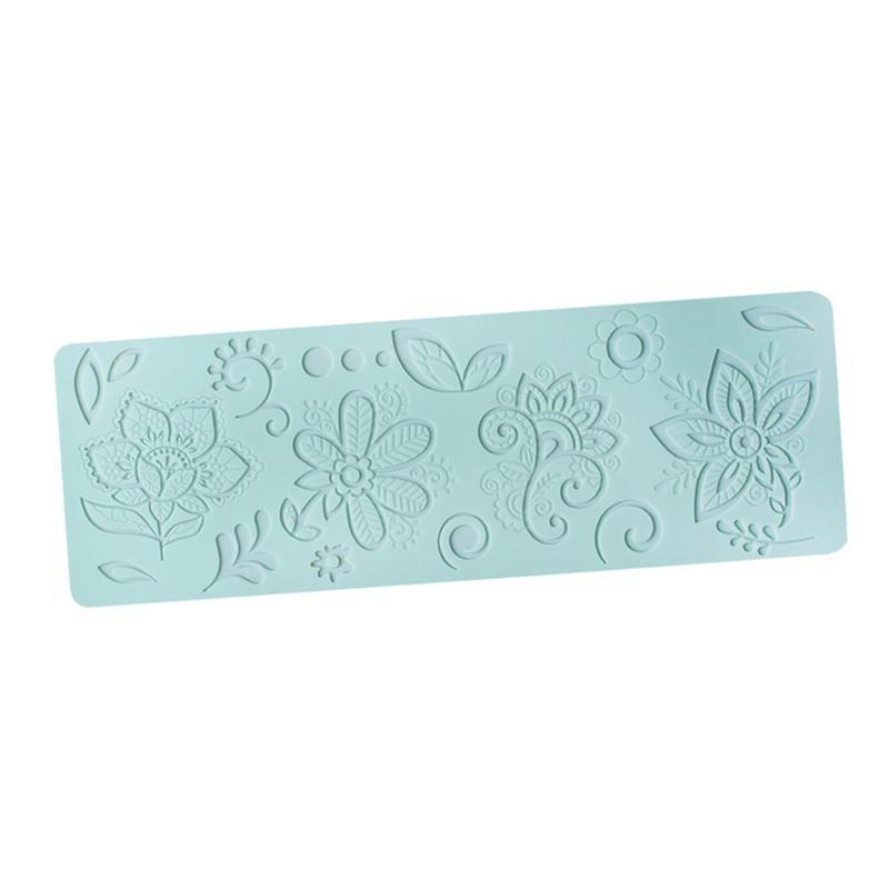 Relief Cake Border Silicone Exquisite Flower Molds Gift for Baking Cake Lover