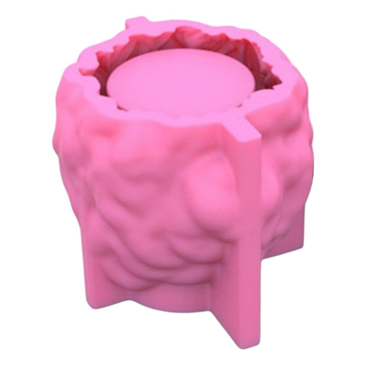 Lion Head Shaped Plant Pots Planter Silicone Mold DIY Concrete Wax Moulds