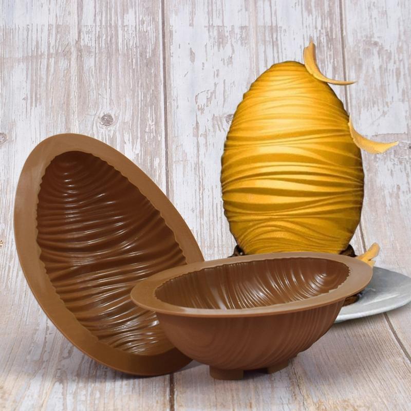 2 PCS Nest Pattern Half Egg Shaped Silicone Moulds Crystal Epoxy Chocolate Mould