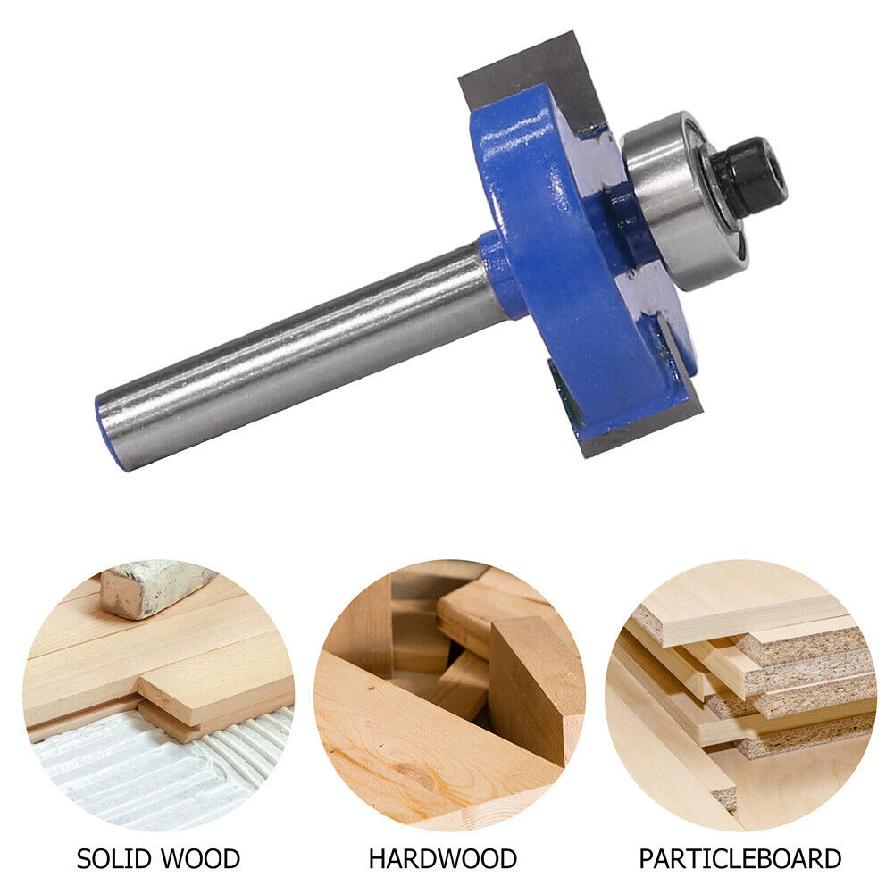 T-Sloting Router Bit with Bearing T Type Wood Slot Woodwork Milling Cutter