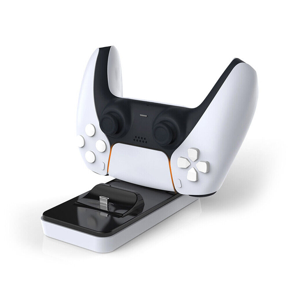Dual USB C Charging Cradle for DualSense Controller Charger with USB Cable