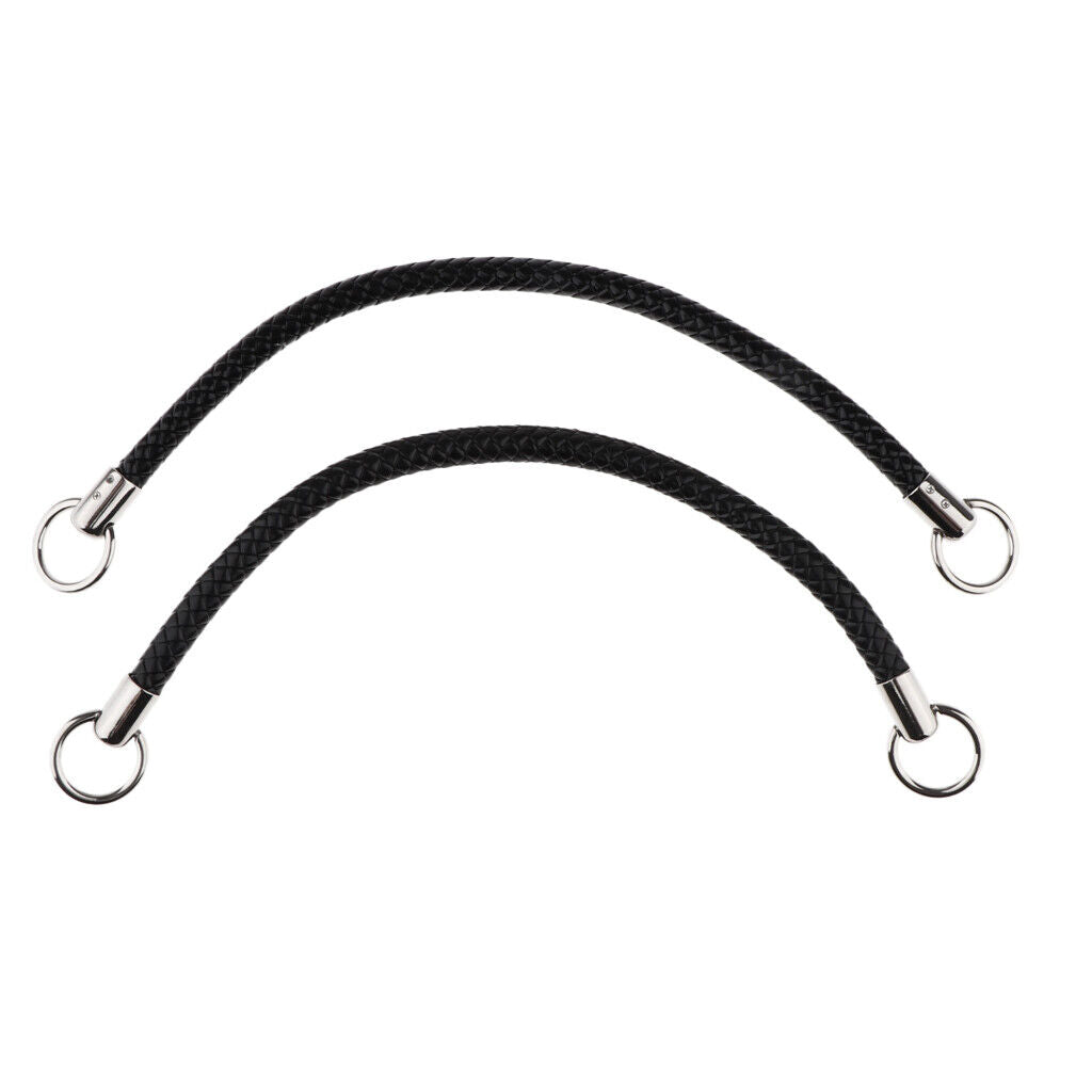 Shoulder Bag Replacement Handle Braided Rope Handbag Strap DIY Black