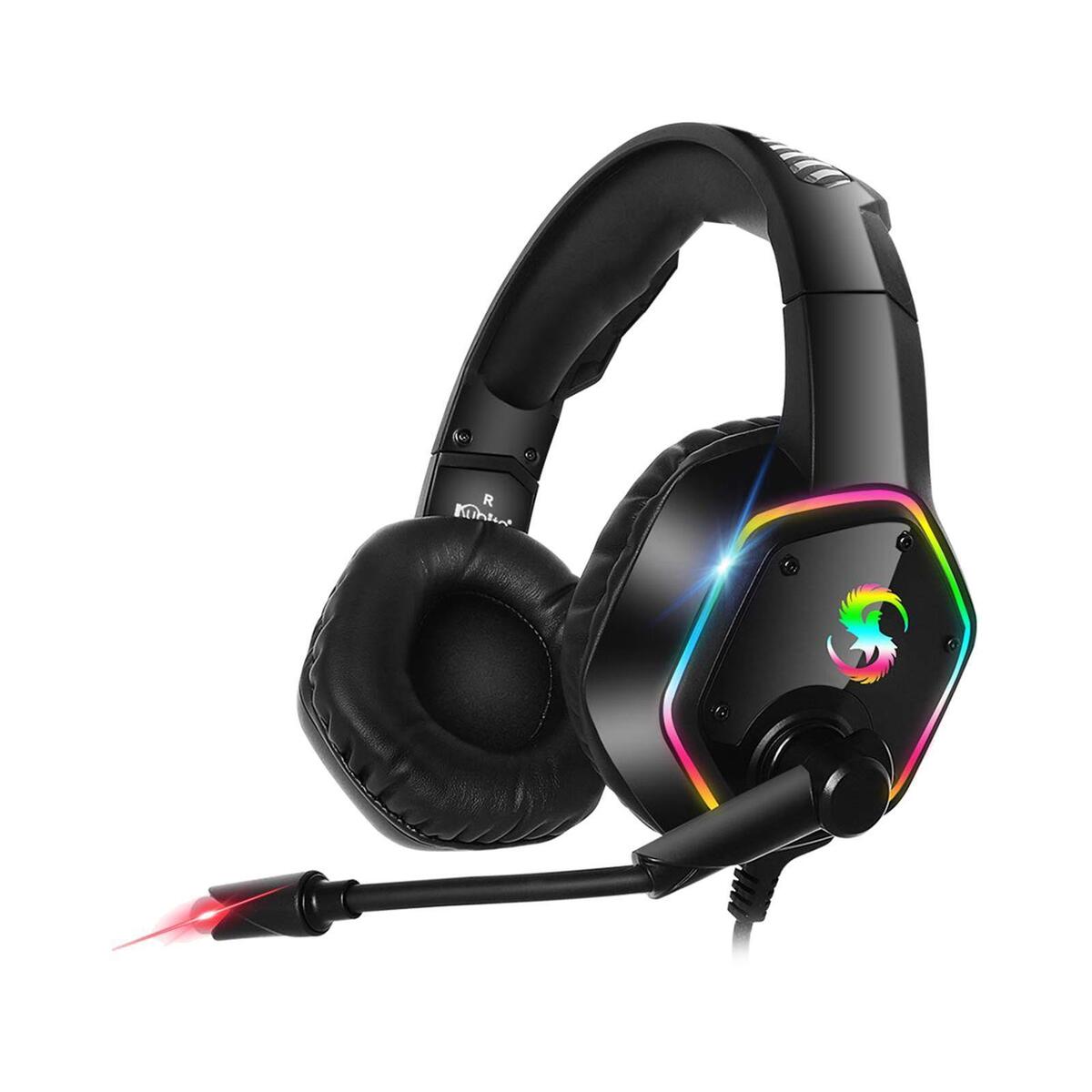 Gaming Headphones 3.5mm/USB RGB Noise Cancelling for PS4 Gamer Smartphone