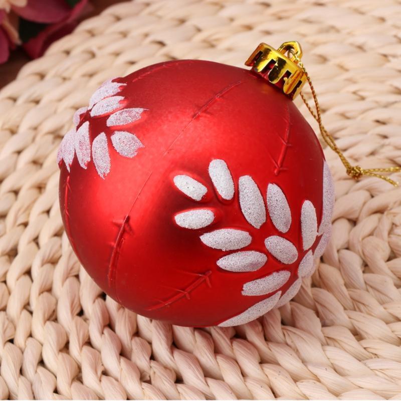 3.15'' Christmas Balls Shatterproof Painted Ornaments Party Decorations Set of 6