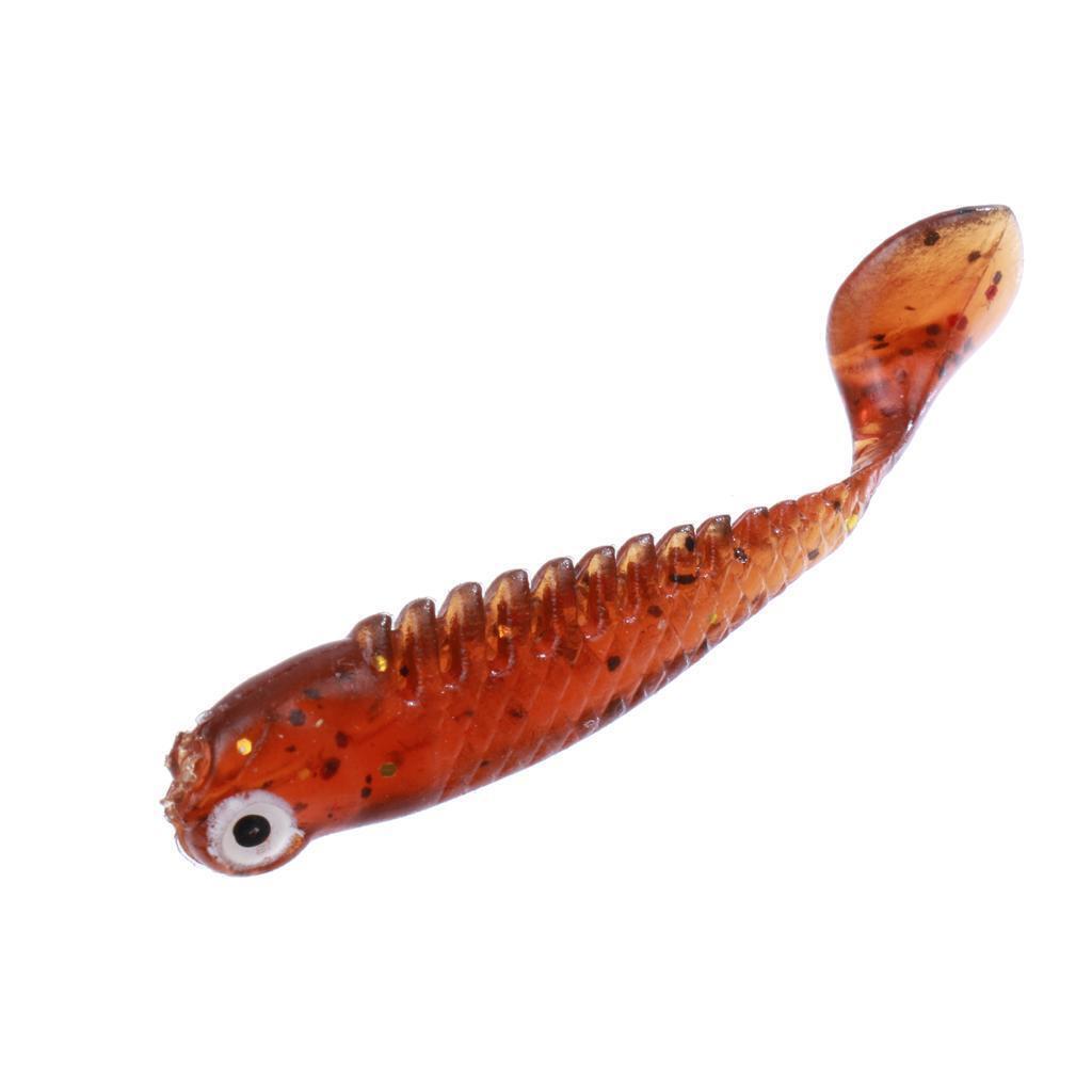 Pack of 3 Soft Crankbait Minnow Poper Bass Baits Luminous Fishing Lure