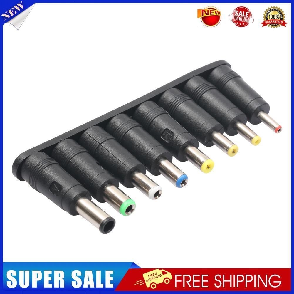 8pcs Angled Tips Universal Notebook Power Adapter Socket Plug Connector