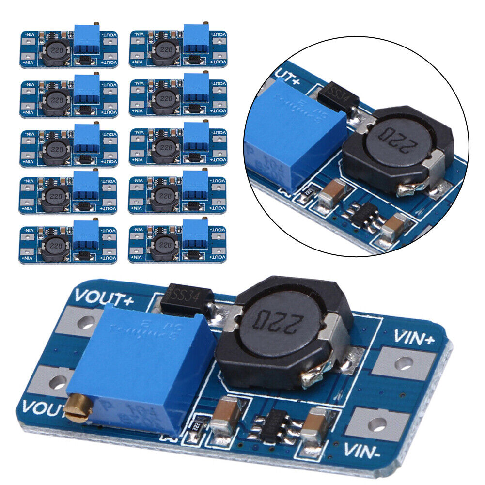 10Pcs MT3608 2A DC-DC Step Up Power Apply Booster Power Module for Arduino