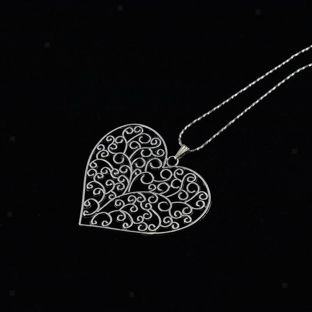 10 Pieces Large   Bronze Heart Charms Pendant Jewelry Findings