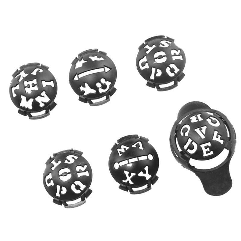 7Pcs Golf Ball Line Marking Template Golf Scribe Supplies Ball Line Clip Liner