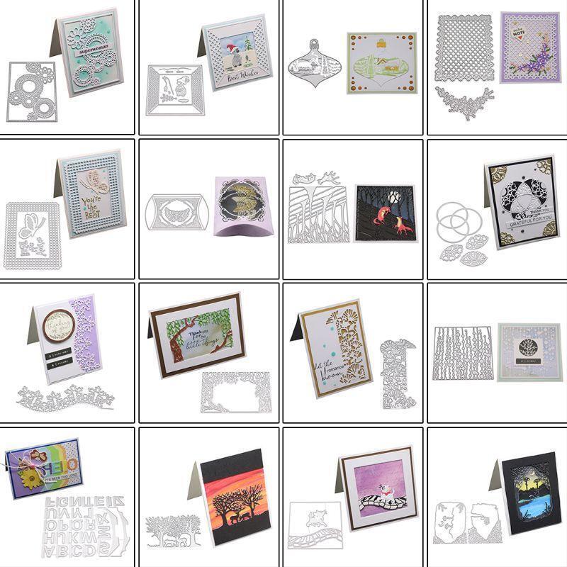Lattice Metal Cutting Dies Stencil DIY Scrapbooking Album Stamp Paper Card Decor