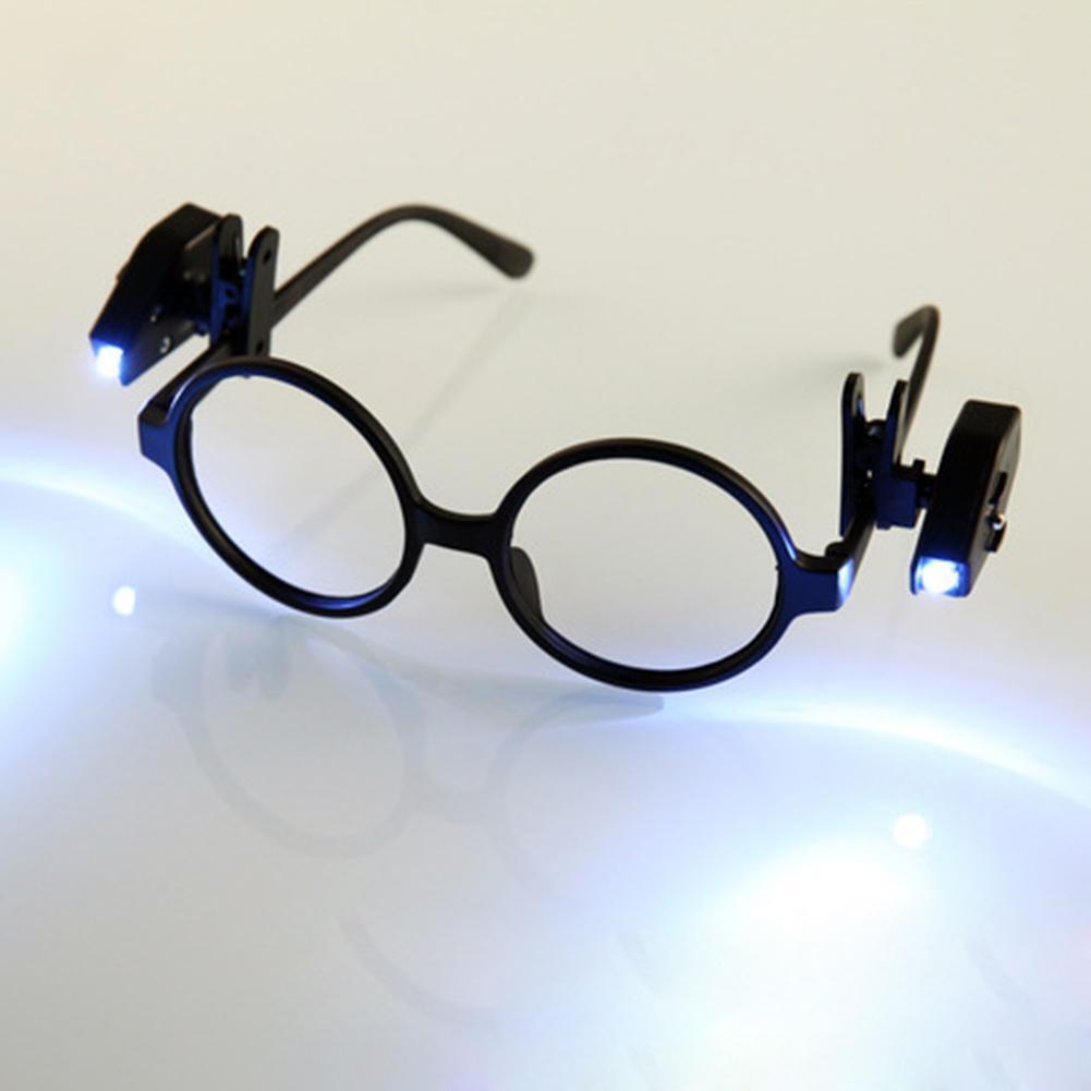Adjustable Mini Reading Light Lamp LED Glass Universal Eyeglass Clip Lamp