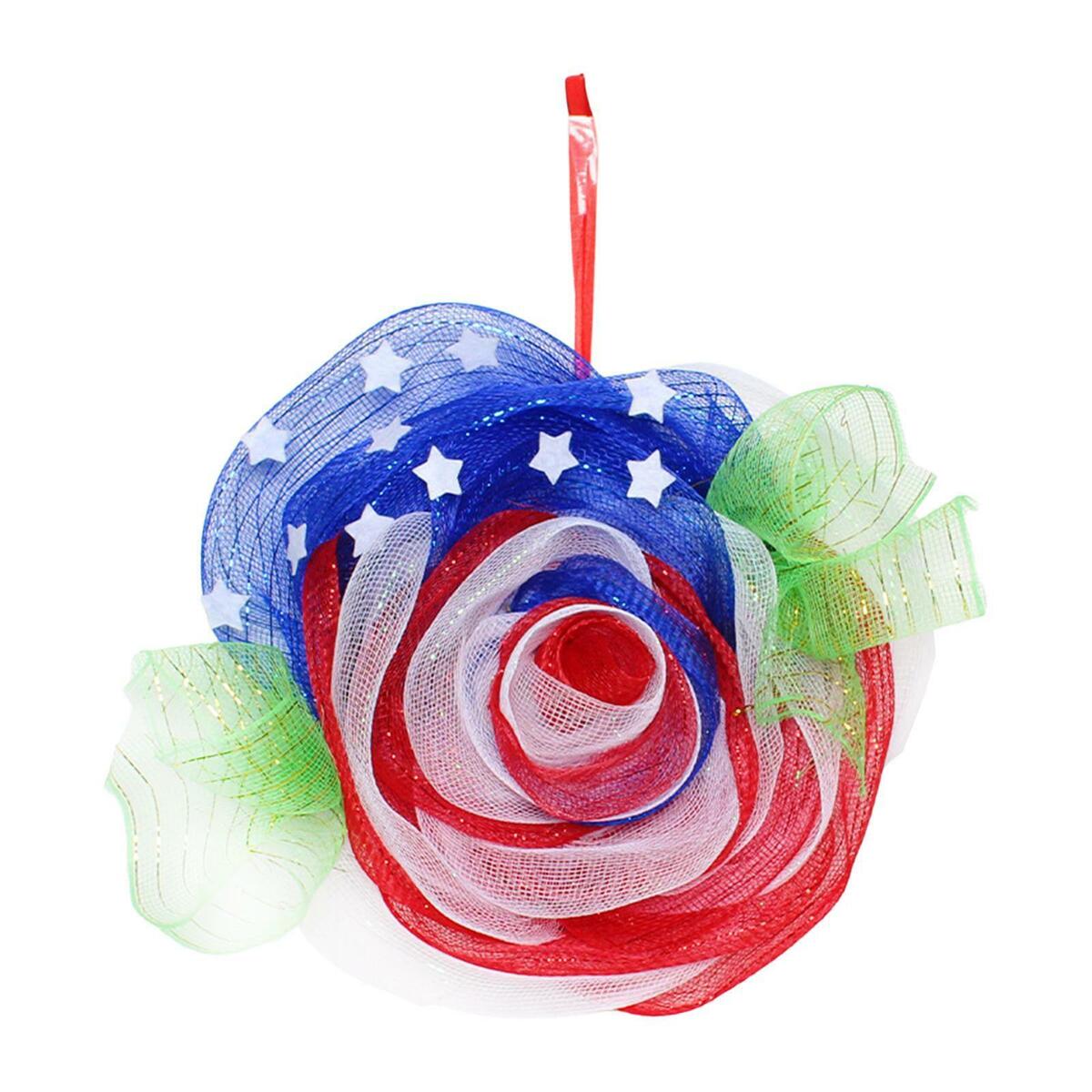 Floral Independence Day Wreath Gifts Hanging Garland for Farmhouse Decor