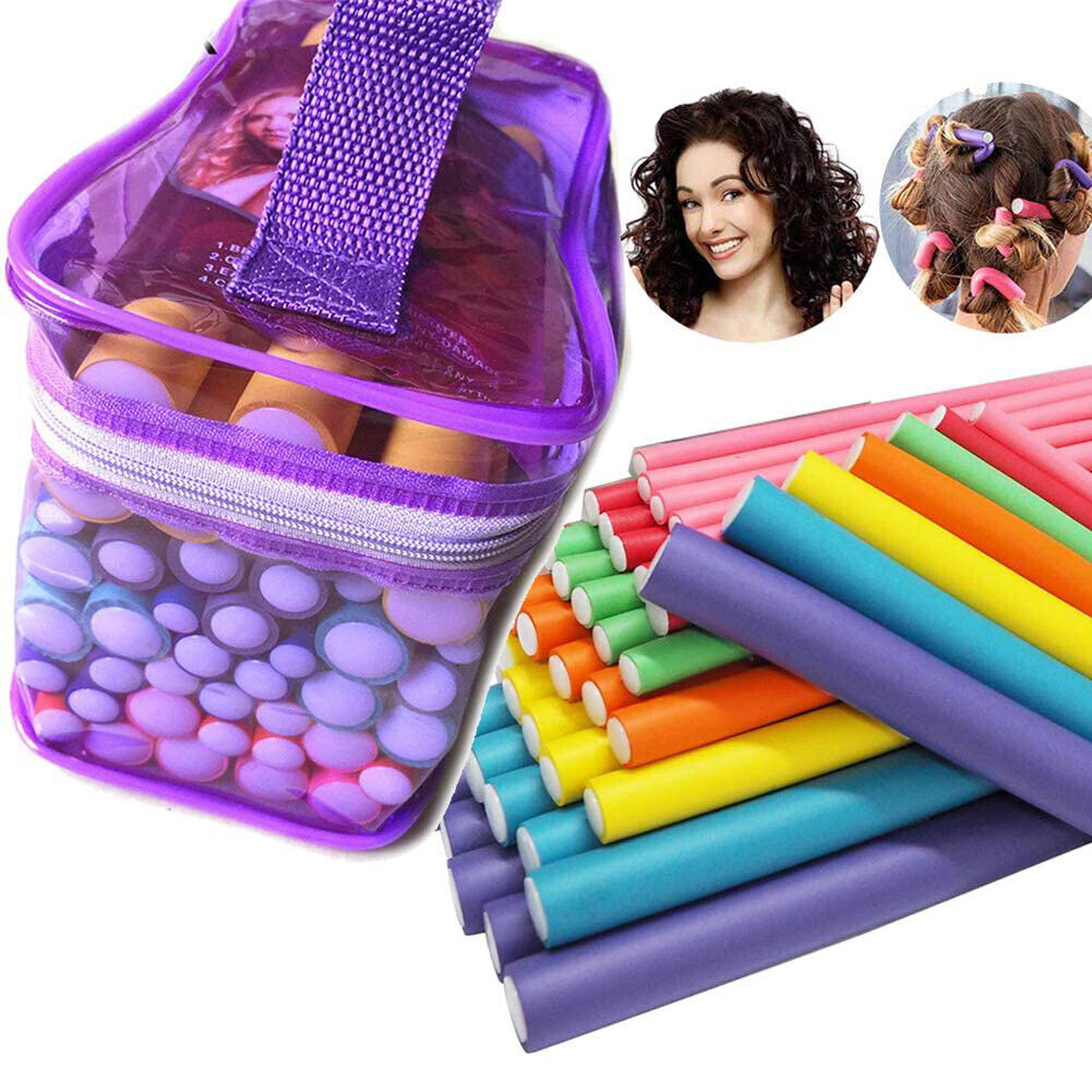 42pcs Flexible Curling Rods Magic Curler Roller Non Heating Styling Tools