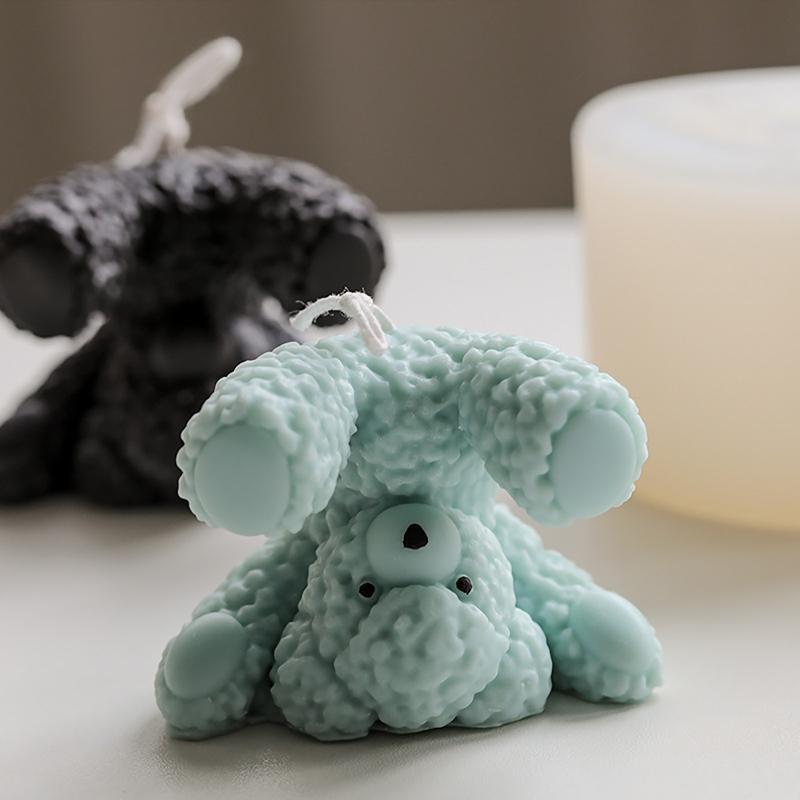 Silicone Handstand Bear Mold Candle Soap Plaster Crafts Handmade Making Mould