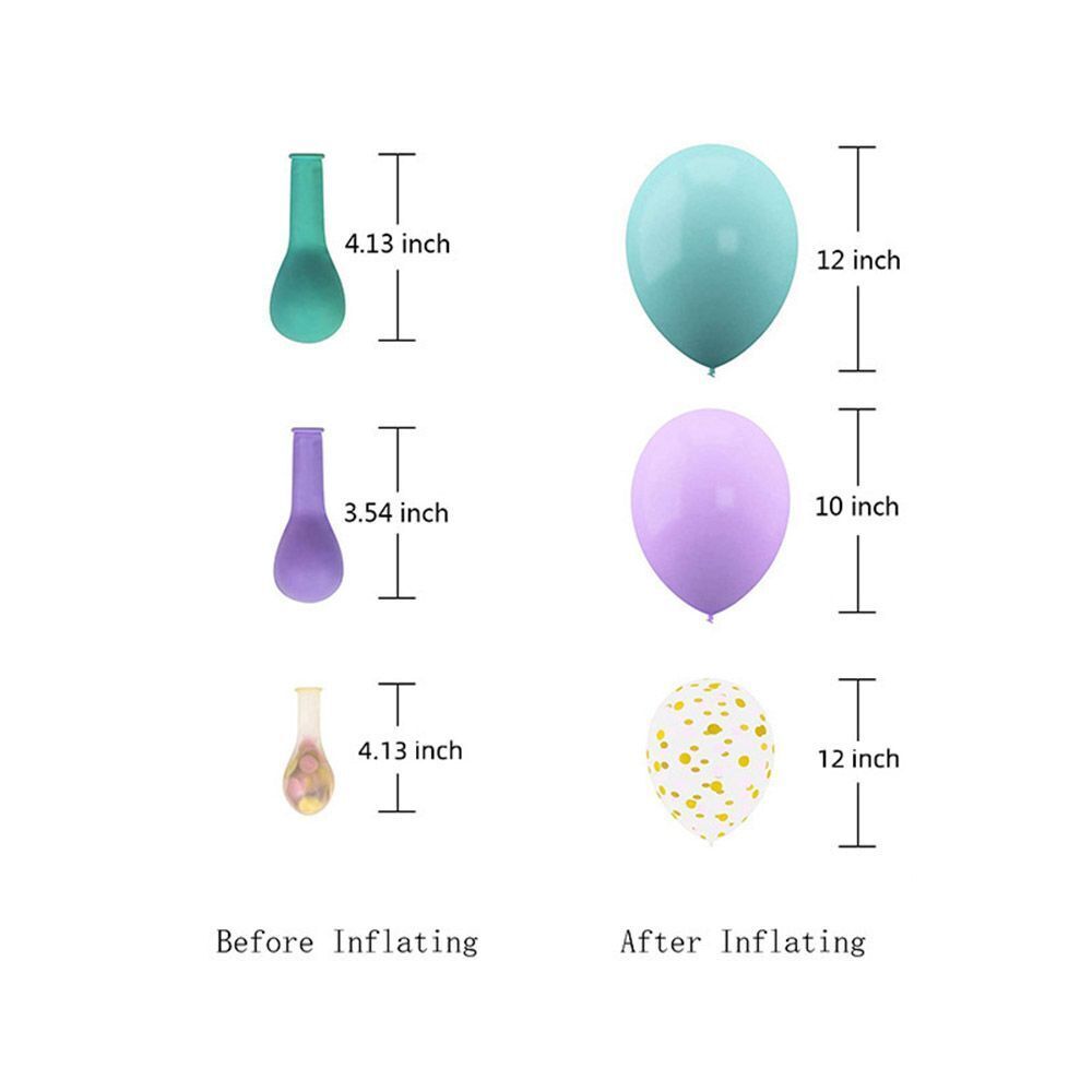 Decor Latex Balloons Set Baby Shower Confetti Balloon Party Banner Decor