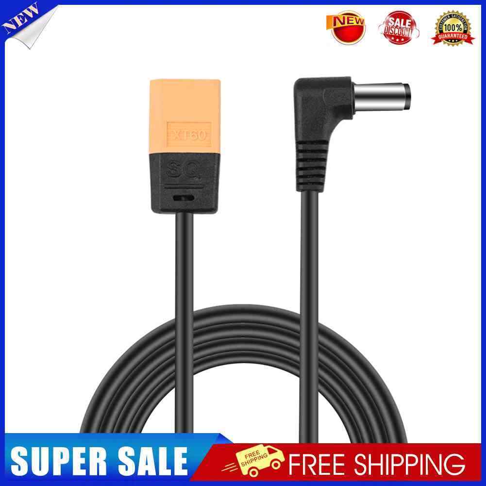 4ft Power Cable XT60 Male to DC Male Right Angled Cord for DJI FPV Goggles